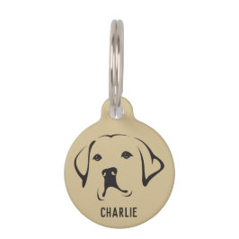 Personalisiertes Labrador Retriever Round Pet Tag Haustiermarke
