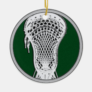 Personalisiertes Lacrosse-Erinnerungsgeschenk Keramik Ornament