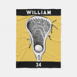 Personalisiertes Lacrosse-Geschenk Fleecedecke