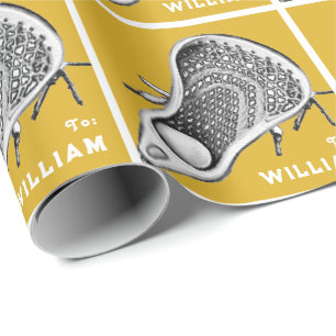 Personalisiertes Lacrosse Geschenkpapier