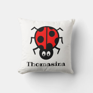 Personalisiertes Ladybird Pattern Cushion Kissen