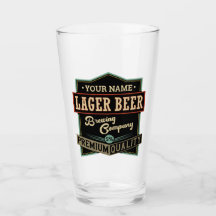 Personalisiertes Lager Bierbrauer Co Label Bar Pub