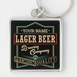 Personalisiertes Lager Bierbrauer Co Label Bar Pub Schlüsselanhänger