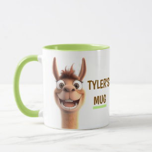 Personalisiertes Lama mit Name Tasse