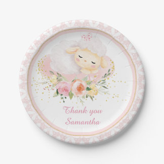 Personalisiertes Lamm Pappteller