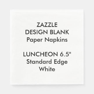 Personalisiertes Large WHITE Luncheon Paper Napkin Serviette