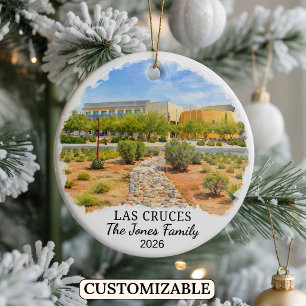 Personalisiertes Las Cruces, individuelles New Mex Keramik Ornament