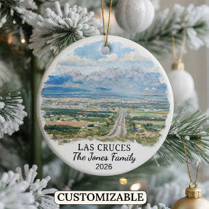 Personalisiertes Las Cruces, individuelles New Mex Keramik Ornament