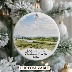 Personalisiertes Las Cruces, individuelles New Mex Keramik Ornament