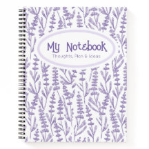 Personalisiertes Lavendel-Lila Elegantes Floral