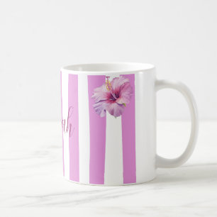 Personalisiertes Lavendel-Wasserfarben-Blumen-Noti Kaffeetasse