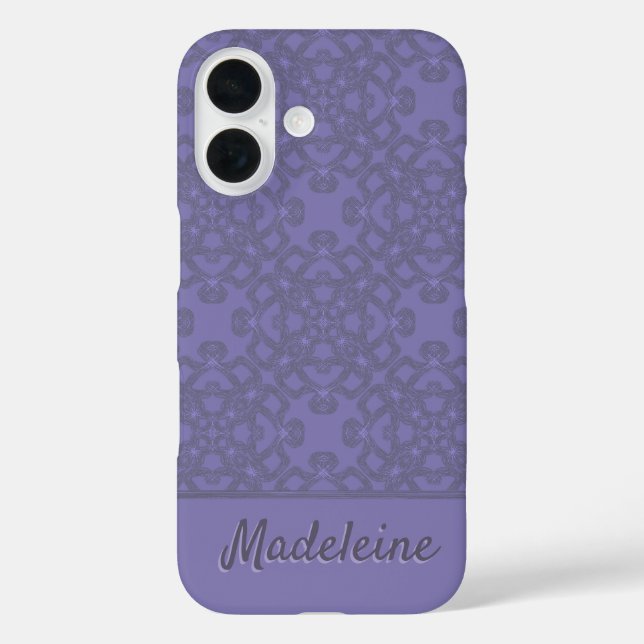 Personalisiertes Lavendelmuster Case-Mate iPhone Hülle (Rückseite)