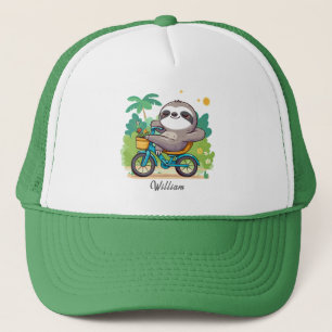 Personalisiertes Lazy Sloths Entspannendes Bike-Ab Truckerkappe