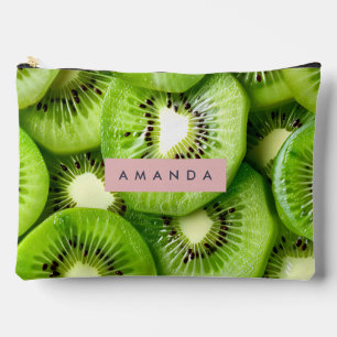 Personalisiertes Lebendiges Kiwifrucht-Design Zubehörtasche