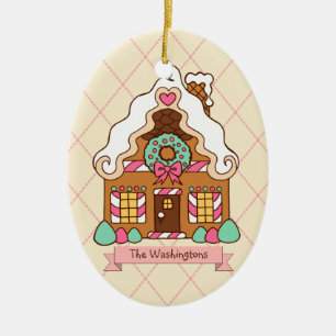 Personalisiertes Lebkuchen Keramik Ornament