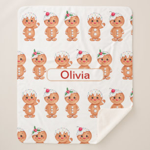 Personalisiertes Lebkuchen Weihnachten Weihnachten Sherpadecke