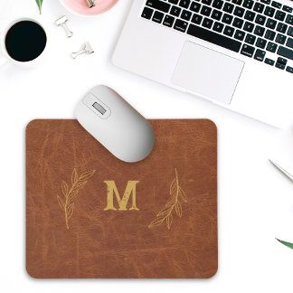 Personalisiertes Ledermousepad, Individuelle Name  Mousepad
