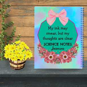 Personalisiertes Lefty-Notebook - Niedliche Blumen Notizbuch