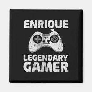 Personalisiertes legendäres Gamershirt Enrique Nam Magnet