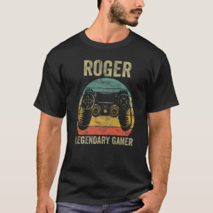 Personalisiertes legendäres Gamershirt Roger Name  T-Shirt