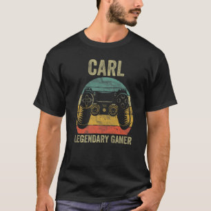 Personalisiertes Legendary Gamer Carmen Name Video T-Shirt