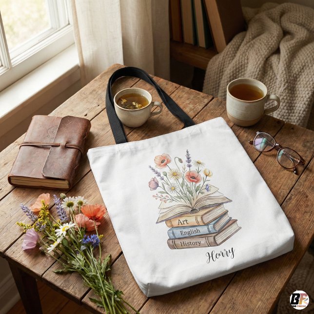 Personalisiertes Lehrer-Blumenbuchstapel-Geschenk (Von Creator hochgeladen)