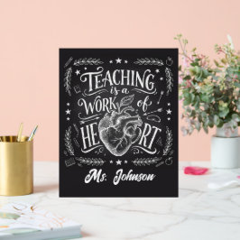 Personalisiertes Lehrer-Geschenkposter – Klassenzi Acrylschild