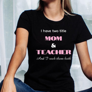 Personalisiertes Lehrer-Mutter-Zitat, Muttertag T-Shirt