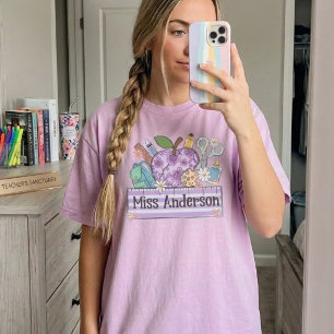 Personalisiertes Lehrer-Shirt Benutzerdefinierte T-Shirt