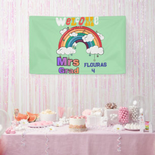 Personalisiertes Lehrer-Willkommens-Regenbogen-Kla Banner