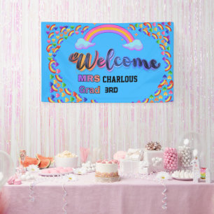 Personalisiertes Lehrer-Willkommensschild Benutz Banner