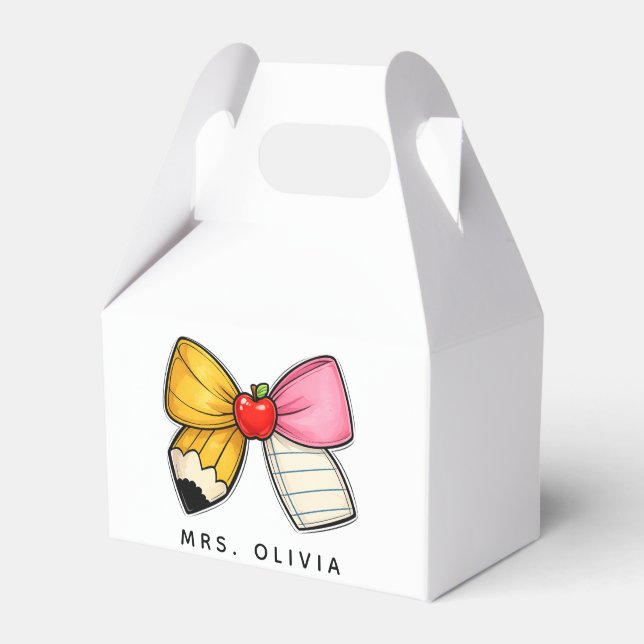Personalisiertes Lehrergeschenk | Benutzerdefinier Geschenkschachtel (Vorderseite)