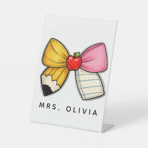 Personalisiertes Lehrergeschenk Benutzerdefinier Sockelschild
