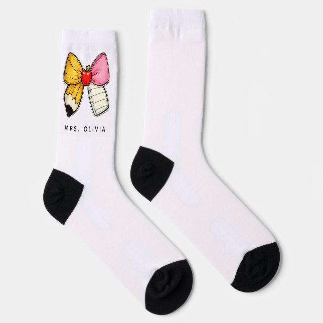 Personalisiertes Lehrergeschenk | Benutzerdefinier Socken (Rechts)