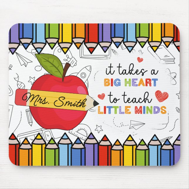 Personalisiertes Lehrermausepad Mousepad (Vorne)