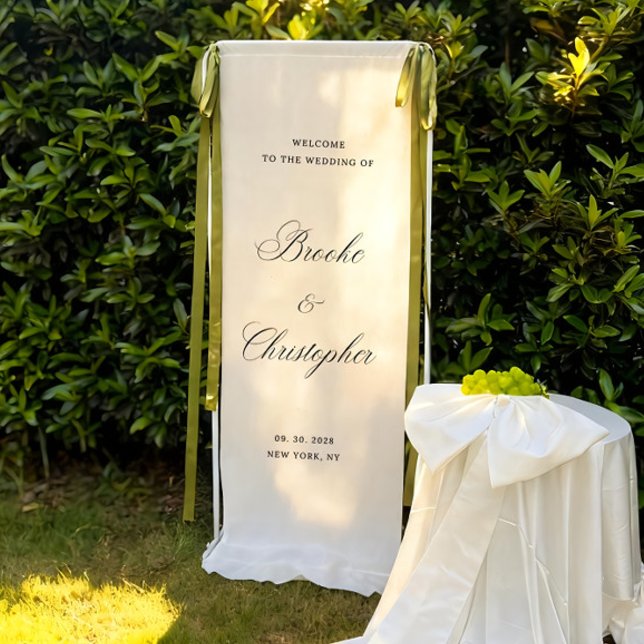 Personalisiertes Leinen-Willkommensschild – Maßges Banner (Von Creator hochgeladen)