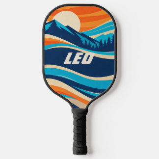 Personalisiertes LEO Alpine Sunset Pickleball Padd Schläger