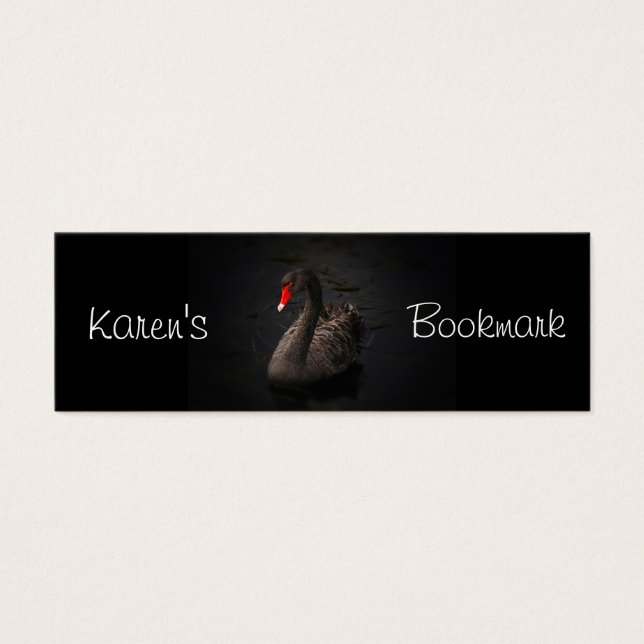 Personalisiertes Lesezeichen von Black Swan (Vorderseite)