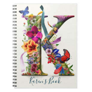 Personalisiertes Letter-K-Notebook Notizblock