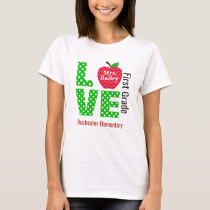 Personalisiertes Liebe-Lehrer-Shirt T-Shirt