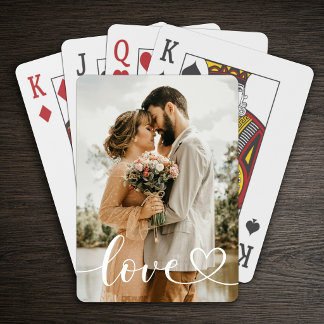 Personalisiertes Liebesfoto  Spielkarten