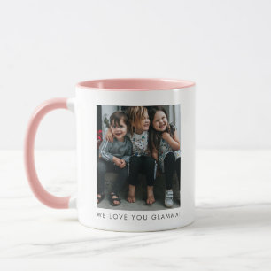 Personalisiertes Liebst Du GLAMMA Oma Foto Einfach Tasse