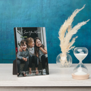 Personalisiertes Liebst Du Mimi Foto handgeschrieb Fotoplatte