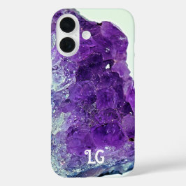 Personalisiertes Lila Amethyst Apple iPhone Case