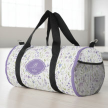 Personalisiertes lila Blumenmonogramm