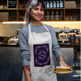 Personalisiertes Lila Dendrobium Orchids Motif Schürze