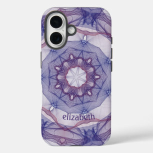 Personalisiertes Lila Design iPhone 16 Hülle