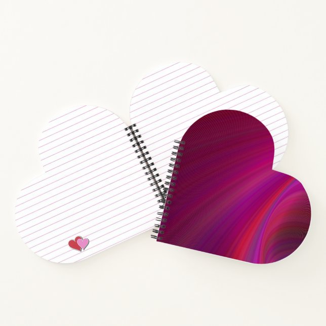 Personalisiertes Lila SpiralNotebook mit glatter T Notizbuch (Innenseite)