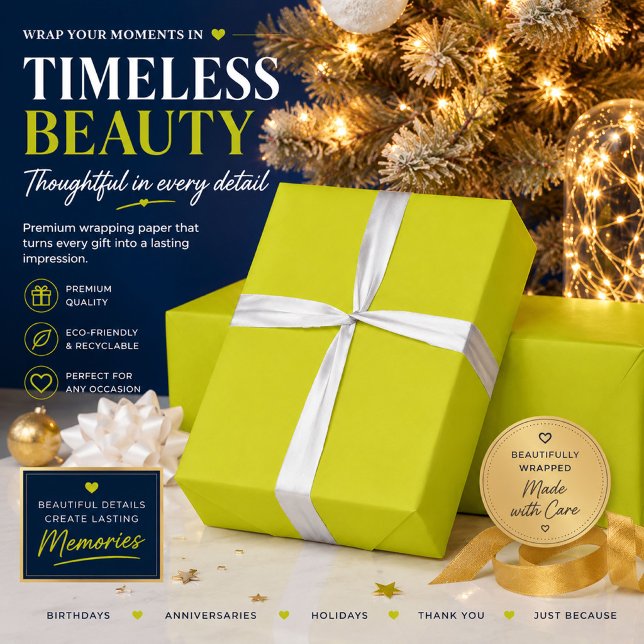 Personalisiertes Limette-Geschenkverpackungspapier Geschenkpapier (Von Creator hochgeladen)