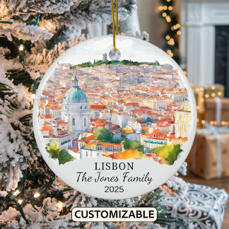 Personalisiertes Lissabon-Ornament, Portugal - Ges Keramik Ornament